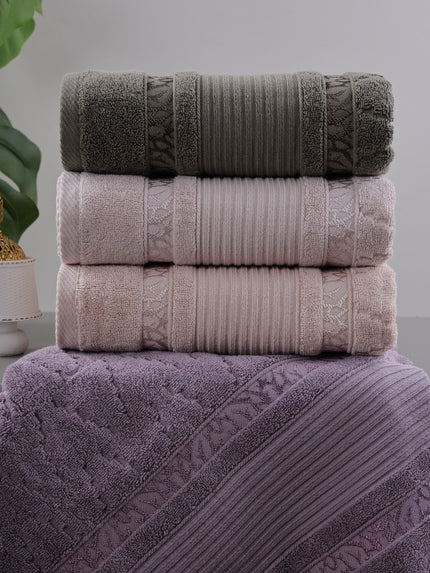 100% Cotton Towel Ribbed Design (50 × 100 cm)